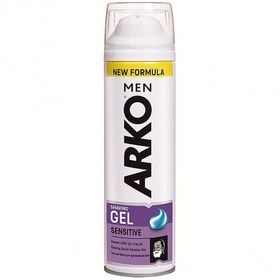 تصویر ژل اصلاح آرکو من مدل Sensitive مناسب پوست حساس ARKO men Sensitive Shaving gel  200ml