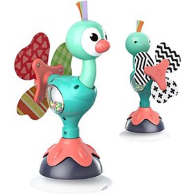 تصویر اسباب بازی شترمرغ جغجغه ای 6+ ماه Hola Toys ا high chair rattle toys code:3150 high chair rattle toys code:3150