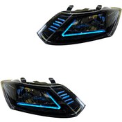 تصویر چراغ جلو اسپرت کوییک کروز مدل 3D-NIKE آبی یخی داخل مشکی دو حالته بدون موتور دو عددی 