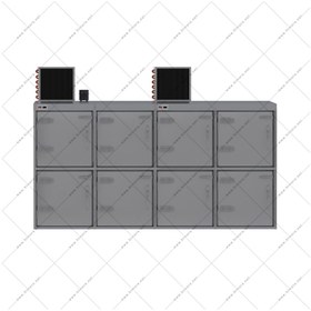 تصویر سردخانه جسد 8 کابین 