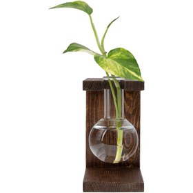 تصویر گلدان چوبی رومیزی کد 106 