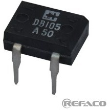 تصویر پل دیود AIWA 1A 1000V(DB107) DIODE POL AIWA 1A 1000V(DB107)