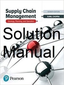 خرید و قیمت Solution Manual for Supply Chain Management – Sunil Chopra ...