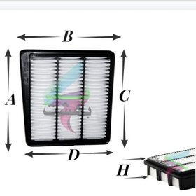 تصویر فیلتر هوا آزرا کد 28113/3K200 