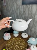 تصویر ست قوری و وارمر سرامیکی وانسل onecell 