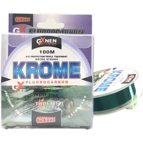 تصویر نخ ماهگیری ریسه KROME کروم فلورو کربن سایز 0.25, 0.30 , 0.35 , 0.40 , 0.45 میلی متر 