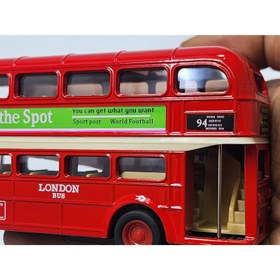 تصویر اتوبوس فلزی لندن مدل دوطبقه کد99930w 