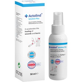 تصویر محلول شستشوی زخم اکتولیند پلاس - Actolind Solution Plus 