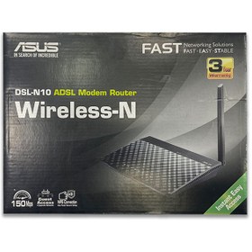 تصویر مودم روتر ایسوس Asus Modem DSL-N10 Wireless-N - کارکرده 