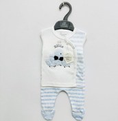 تصویر ست بیمارستانی 4تیکه دخترانه دانالو طرح اردک1219 1219 