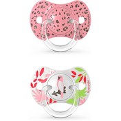 تصویر پستانک 2 عددی سر بادامی سواوینکس طرح جنگل (6-0 ماه) Suavinex