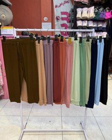 تصویر شلوارک کبریتی سلنا - آبی آسمانی 