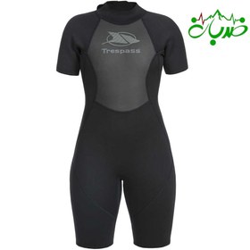 تصویر (وتسوت) لباس غواصی و ورزش های آبی ۳ میل TRESPASS کد ۶ زنانه نیم تنه TRESPASS neoprene wetsuit 3 mm