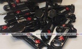 تصویر سرزیپ سوئیس سایز 8 مشکی یراق ممتاز - بازار فوری Swiss sarzip- size 8- black- premium fittings