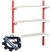 تصویر ست قفسه دیواری 3 طبقه عمق 40 طول 80 