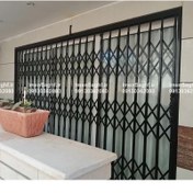 تصویر درب اکاردونی درب حفاظ ریلی آکاردونی اکاردئونی 