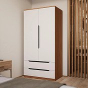 تصویر کمد لباس دو در کشو دار مدل تارا تمام MDF 