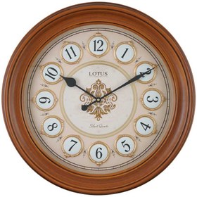 تصویر ساعت دیواری چوبی لوتوس مدل COOPER کد L012 ا L012-COOPER L012-COOPER