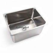 تصویر سینک آزمایشگاهی استیل ضد اسید کد MHT62-1 - 45*45 Anti-acid stainless steel laboratory sink