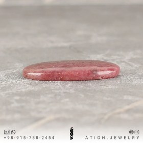 تصویر نگین رودونیت Rhodonite کانادا معدنی بسیار خوشرنگ و خالص کیفیت عالی وزن 60.6 قیراط تخصصی چاکرای 1 و 2 