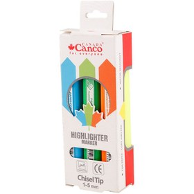 تصویر ماژیک هایلایت کنکو Canco بسته 5 عددی ا Canco Highlighter Pack Of 5 Canco Highlighter Pack Of 5