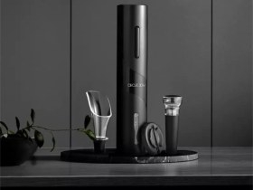 تصویر درب باز کن برقی بطری شیائومی Xiaomi Circle Joy Black Samurai Electric Wine Opener CJ-EKPQ05 