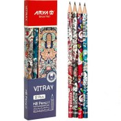 تصویر مداد مشکی آریا مدل ویترای بسته 12 عددی ا Arya Vitray HB Pencil 12 pcs - 3042 Arya Vitray HB Pencil 12 pcs - 3042