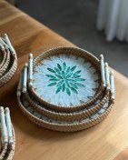 تصویر سینی راتان دسته دار 3921 