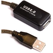 تصویر کابل افزایش USB 2.0 برد دار GOLD OSCAR گلداسکار متراژ 15 متر 