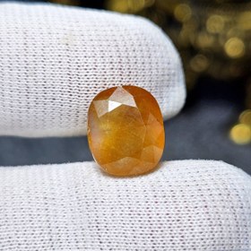 تصویر نگین سنگ یاقوت زرد معدنی کد 35541 