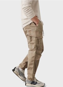 تصویر شلوار کمر کشی با جزئیات جیب برند american eagle Pocket Detail Drawstrings Cargo Pants