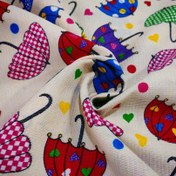 تصویر پارچه آشپزخانه مدل پلی پنبه طرح چتر 