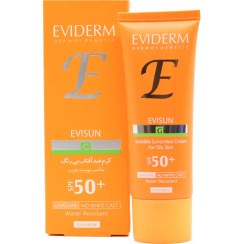 تصویر کرم ضد آفتاب SPF 50 پوست چرب اویدرم 40 میلی لیتر Eviderm Sunscreen Cream spf 50 For Oily Skin 40 ml