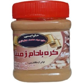 تصویر کره بادام زمینی حلوائیان 350 گرمی Halvaian peanut butter volume 350 grams