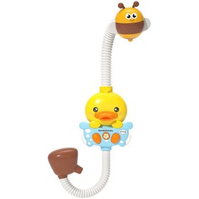 تصویر دوش حمام جوجه و زنبور 