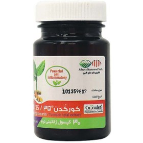 تصویر کپسول نرم کورکدن 35 نانو دارو البرز 50 عدد Alborz Nanomed Tech Curcuden 35 50 Softgels