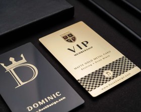 تصویر کارت ویزیت فلزی VIP 