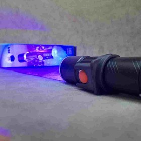 تصویر چراغ قوه یو وی(UV)قدرتمند LED 