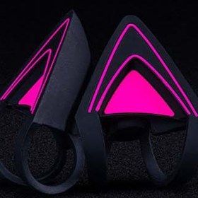 تصویر گوش گربه ای ریزر RAZER Kitty Ears Neon Purple 