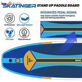 تصویر پدل‌ برد Plans برند Skatinger رنگ آبی 