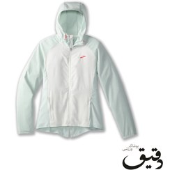 تصویر بادگیر ورزشی بروکس زنانه Brooks Canopy Jacket نعنایی BROOKS WOMEN CANOPY JACKET