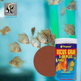 تصویر غذای ریز بچه ماهی دیسکس D-50 بیبی تروپیکال TROPICAL DISCUS GRAN D-50 PLUS BABY