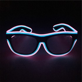 تصویر عینک LED دو ریسه ای 