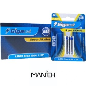 تصویر باتری نيم قلمی گيگاسل – مدل Super Alkaline – LR03 