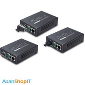 تصویر مبدل فیبر نوری (مدیا کانورتور) پلنت مدل GT-805A Planet GT-805A Optical Fiber Media Converter