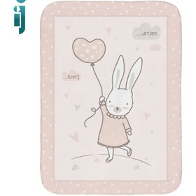 تصویر ‫پتو نوزاد کیکابو مدل ۱۴۰*۱۱۰‬ ‫kikkaboo Rabbits In Love‬ 