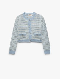 تصویر ژاکت کش باف پشمی بچگانه کوتون koton 