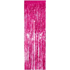 تصویر پرده متالایز صورتی 