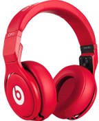 تصویر PNG هدفون قرمز بیتس – Red Beats headphones PNG 