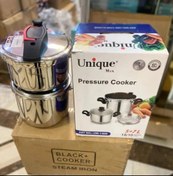 تصویر زود پز دوقلو 5+7 لیتر سنگین ..یونیک مکس unipue _ Max ## pressure cooker _ART No :um 1400